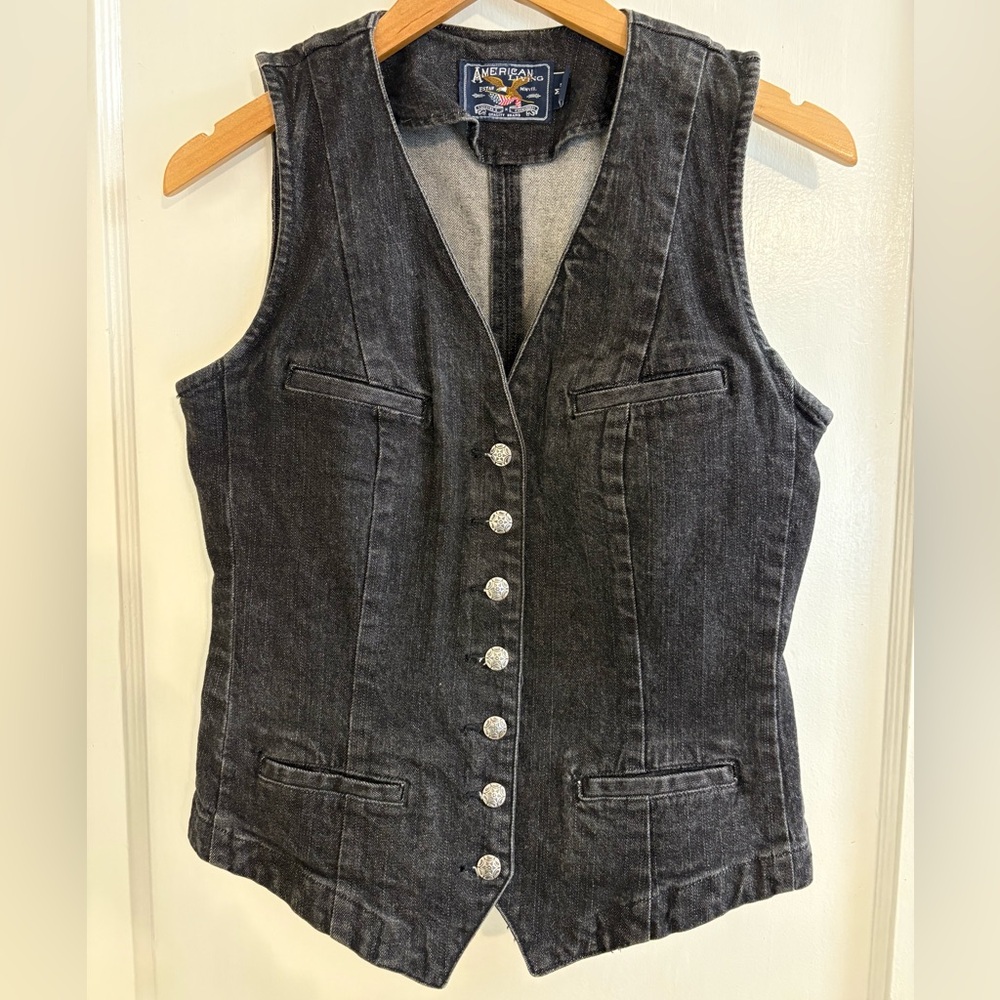 American Living Charcoal Jacket Vest